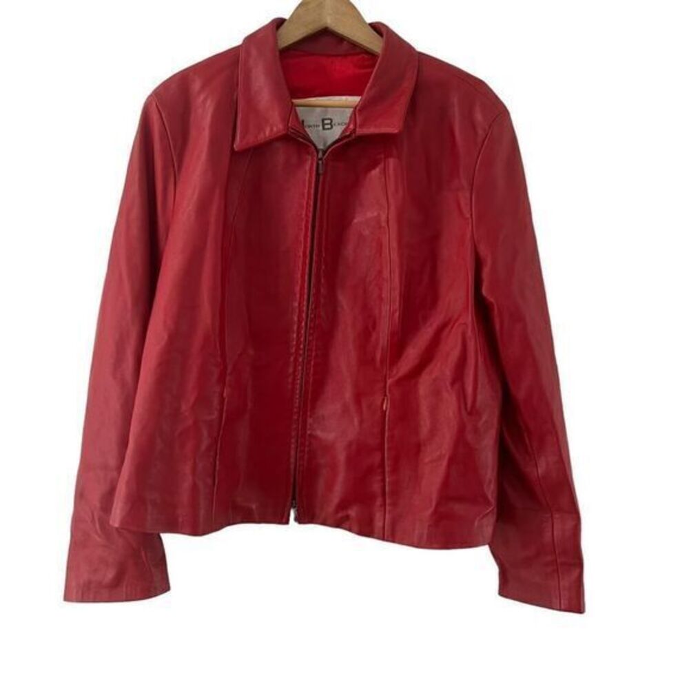 Vintage North Beach Leather Red Leather Jacket